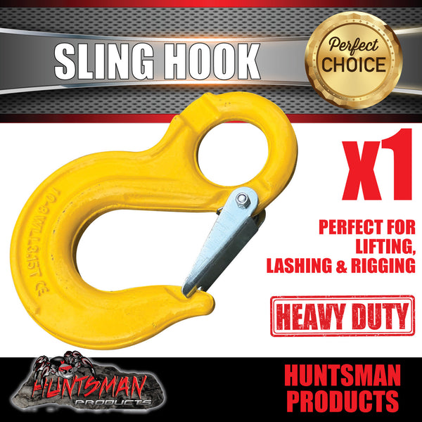 2 x 5.3T 13mm Sling Hooks Only Suit Hammerlock For Caravan Trailer Chain Connection