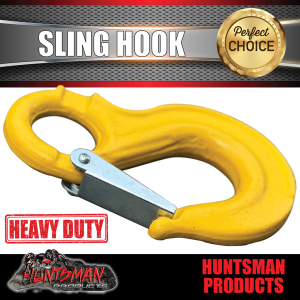 2 x 5.3T 13mm Sling Hooks Only Suit Hammerlock For Caravan Trailer Chain Connection