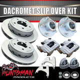 2000Kg 12" 5 Or 6 Stud Landcruiser Pattern Dacromet Trailer Caravan Hydraulic Ventilated Disc Brake Kit