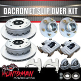 2000Kg 12" 5 Or 6 Stud Landcruiser Pattern Dacromet Trailer Caravan Hydraulic Ventilated Disc Brake Kit