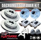 12" 5 or 6 Stud Landcruiser Pattern Dacromet Ventilated Trailer Caravan Hydraulic Disc Brake Kit. Cooler Discs