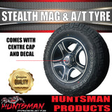 14" & 185R14 LT CF1100 Ford Stud Stealth Trailer Caravan Mag Wheel Rim & All Terrain Tyre