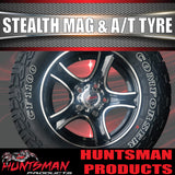 14" & 185R14 LT CF1100 Ford Stud Stealth Trailer Caravan Mag Wheel Rim & All Terrain Tyre