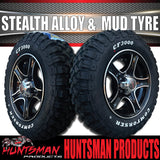 14" HT Holden Stealth Trailer Caravan Mag Wheel Rim & 185R14 LT CF3000 Mud Tyre