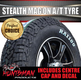 16" 6 Stud Stealth Caravan Trailer Alloy Mag Rim & 225/75R16 LT RA1100 AT TYRE