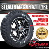 15" 6 Stud Stealth Caravan Trailer Alloy Wheel Rim & 195R15C LT Roadcruza RA1100 All Terrain Tyre 195 15