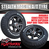 16" 6 Stud Stealth Caravan Trailer Alloy Mag Rim & 225/75R16 LT RA1100 AT TYRE