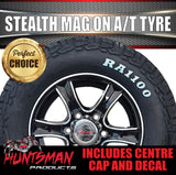 16" 6 Stud Stealth Caravan Trailer Alloy Mag Rim & 225/75R16 LT RA1100 AT TYRE