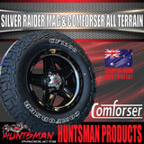 14" & 175/70R14 LT RA1100 Ford Stud Silver Band Raider Trailer Caravan Mag Rim & All Terrain Tyre