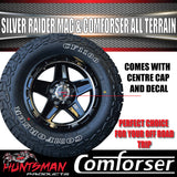 14" & 185R14 LT CF1100 Ford Stud Silver Band Raider Trailer Caravan Mag Rim & All Terrain Tyre