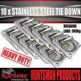 x10 Stainless Steel Lashing Ring Tie Down Point. 95mm x 102mm. Anchor For Trailer Utes