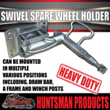 Boat Trailer Swivel Spare Wheel Holder Carrier Beach Launch Bracket,  Suits LM Bearings & Hubs