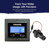 Topargee Flush Mount Water Tank Gauge H2F-FM 12 Volt