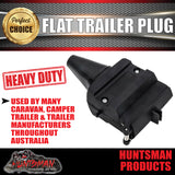 12 Pin Flat Male Trailer Caravan Plug Socket Connector