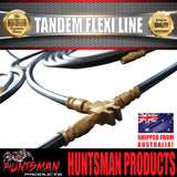Tandem Hydraulic Disc Drum Brake Flexi Hose Line Kit  For Trailers & Caravans
