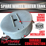 95 Litre Spare Wheel Well Water Tank For Under Vehicle + Mount Kit 750mm x 250mm