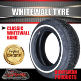 195/65R15 15" Whitewall Galaxy F1 Tyre 18mm Line.  91S White Wall Tire 195 65 15