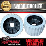 x6 Boat Jet Ski Trailer Wobble Rollers. 73mm x 110mm, 22mm Centre Bore, Grey Rib