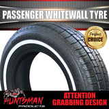 14" Whitewall 175/75R14 Suretrac Tyre 20mm White Line. 84S.  175 75 14