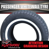 14" Whitewall 205/75r14 Suretrac Crystal Tyre 95s. 28mm White Line 205 75 14