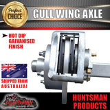 1400Kg Galvanised Hydraulic Disc Gullwing Boat Trailer Axle