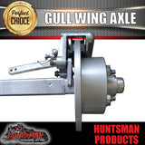 1400Kg Galvanised Mechanical Disc Gullwing Boat Trailer Axle