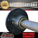 Lazy 5 Stud Trailer Axle 39mm Round Natural 60-79" Axles 750KG