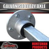 Lazy 1000Kg Trailer Boat Caravan Axle 40mm Square Galvanised 77-96" Long Axles