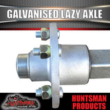 Lazy 1000Kg Trailer Boat Caravan Axle 40mm Square Galvanised 77-96" Long Axles