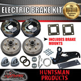 10" 6 Stud Trailer Caravan Electric Drum Brake & Coupling Kit
