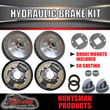 9" HYDRAULIC TRAILER BRAKE KIT. 5 & 6 STUD