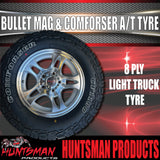 15" Ford Pattern Bullet Caravan Trailer Alloy Wheel Rim & 195R15C LT Roadcruza RA1100 All Terrain Tyre 195 15
