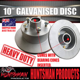 10" Galvanised Boat Trailer Caravan Mechanical Disc Brake Kit. S.G Cast discs