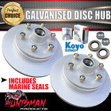 12" Galvanised 6 Stud Boat Trailer Mechanical Disc Brake & Coupling kit. KOYO Japanese Bearings