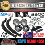 DIY 1400KG Trailer Kit. Slipper Springs Electric Drum Brakes. Stub Axles. KOYOS