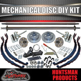 DIY 2000kg Suspension Kit L/C 12" Mechanical Disc Slipper Springs