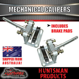 DIY 2000kg Tandem Trailer Kit. Mechanical Disc. Rocker Roller Springs, 45mm Axles 78" - 96"