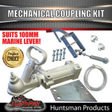 DIY 2000Kg Mechanical Disc Braked Caravan Boat trailer Kit.  Slipper Springs, Axles 63" - 77"
