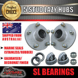 DIY 2000Kg Mechanical Disc Braked Boat trailer Kit. Stub Axles, R/Roller Spring