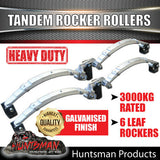 DIY 2800Kg Hydraulic Disc Boat trailer Kit. Rocker roller, Alko IQ7, Axles 78" - 96" Long