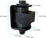 2x Heavy Duty Industrial Gate Hinges for Swing Gates. 500Kg Rated Per Pair