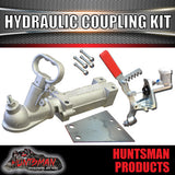 9" Trailer Caravan Hydraulic Drum Brake Kit + Coupling & Fitting Kit. 5 & 6 Stud.