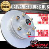 12" Galvanised 6 Stud Boat Trailer Mechanical Disc Brake & Coupling kit. KOYO Japanese Bearings