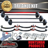 DIY TRI AXLE TRAILER KIT. 4500KG RATED.  2 TONNE AXLES