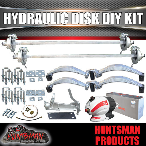 DIY 3500Kg Tandem Hydraulic Disc Braked Boat trailer Kit