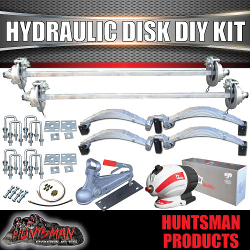 4000KG DIY HYDRAULIC DISC BRAKED BOAT TRAILER KIT