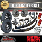 1000KG Eye To Eye DIY Single Axle Trailer Kit Inc LED Lights + Wheels & tyres. Axle Lengths 77" - 96"