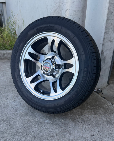 Low Profile Boat Trailer 14" Ford Pattern Rocket Mag Wheel Rim & 175/65R14C Tyre