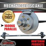 DIY 2000KG Caravan Boat Trailer Kit. Eye To Eye Springs L/C 12" Mechanical Disc Brakes