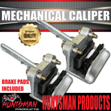 10" Trailer Caravan Mechanical Disc Brake & Coupling Kit. Natural S.G Cast Discs